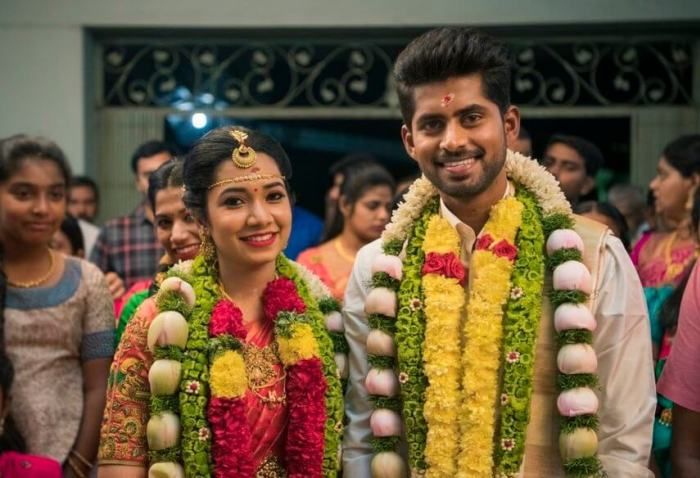 Kathir and wife