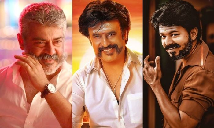 rajini, vijay, ajith