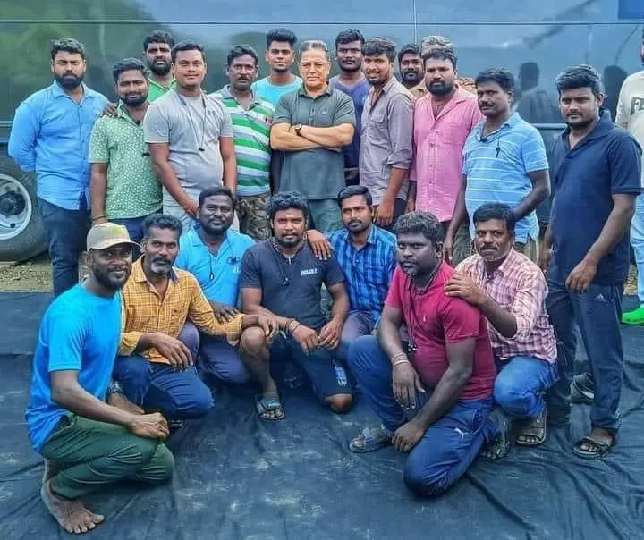 indian 2 movie shooting wrapped photos
