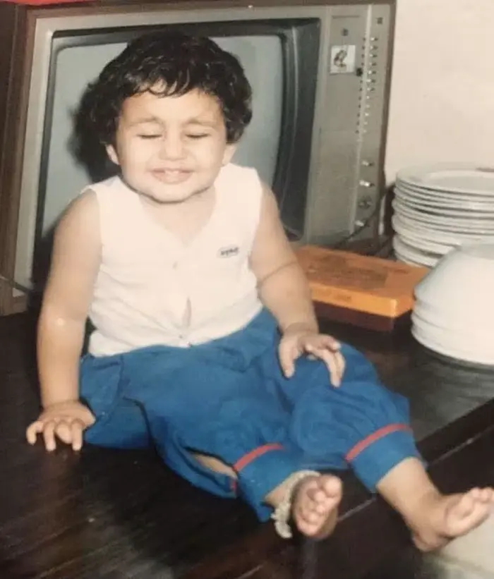 Huma Qureshi childhood photo