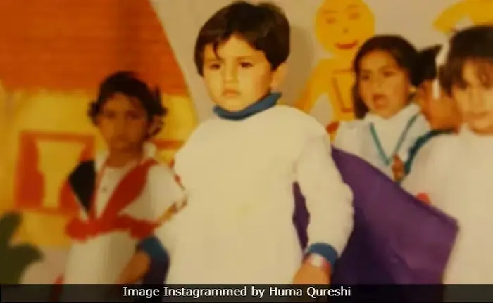 Huma Qureshi childhood photo